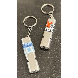 🚫Anti-Ice Keychain Whistles🚫 ABOLISH ICE. F-ICE. PROTEST. RESIST!